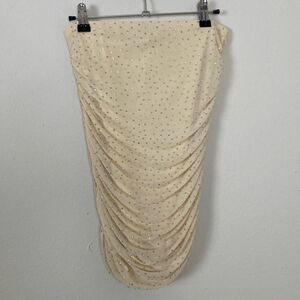 AFRM‎ Rhinestone Ruched Skirt Size Medium (H7)